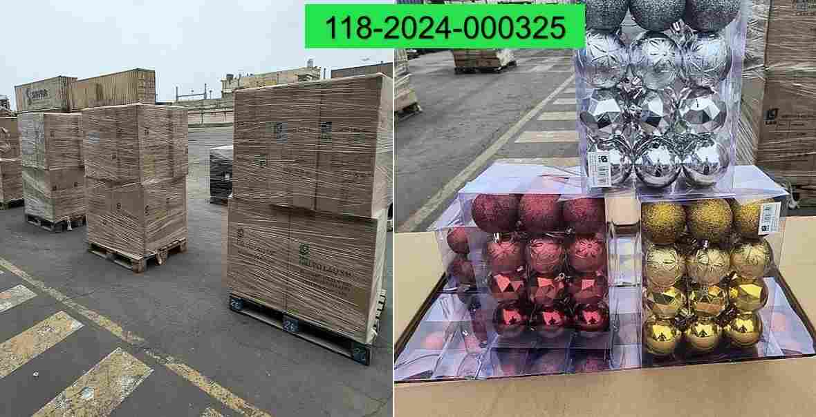 Cajas de productos navideños ya están siendo rematados. Foto: Remate de Aduanas   